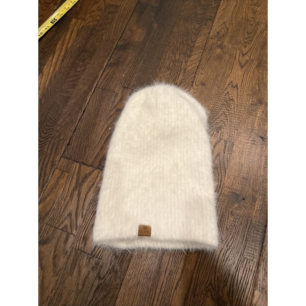 Coal The Pearl Fuzzy Knit Women's Beanie White Slouchy Full Fit